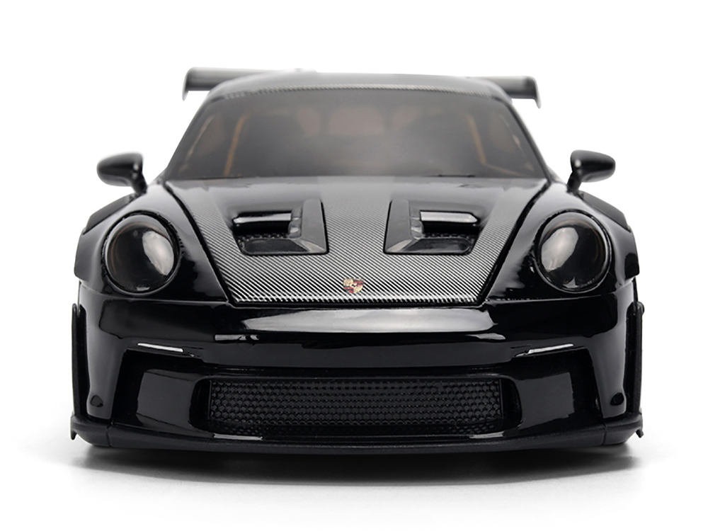 Porsche 911 (992) GT3 RS Black with Carbon Top and Hood Stripes