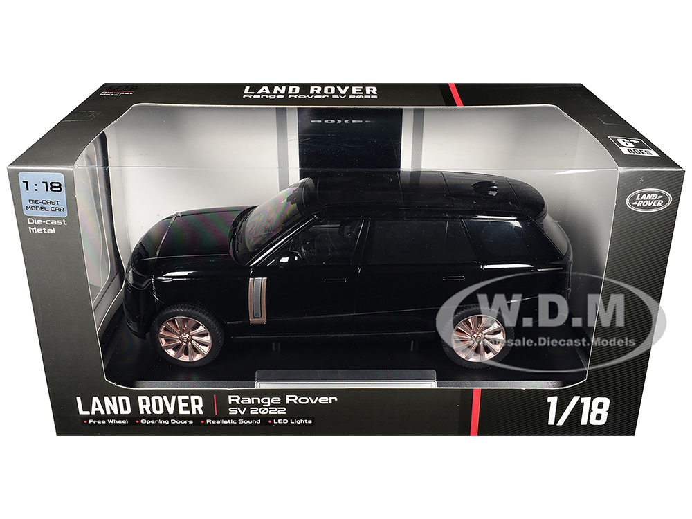 2022 Land Rover Range Rover SV Black Metallic with Moonroof 1/18
