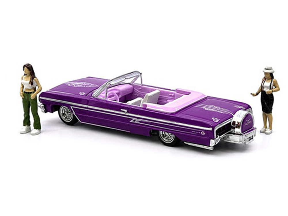 m*o様 1964Chevrolet Impala SSコンバーチブル 1/18 1964 Chevrolet Impala SS 409 Convertible Purple Metallic with