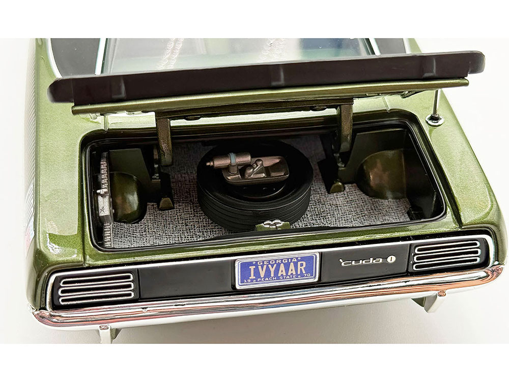1970 Plymouth AAR Cuda Ivy Green Metallic with Black Stripes and