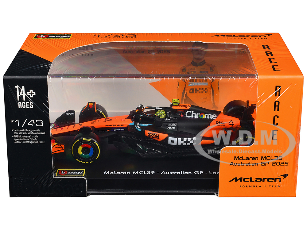 McLaren MCL39 #4 Lando Norris Winner Formula One F1 