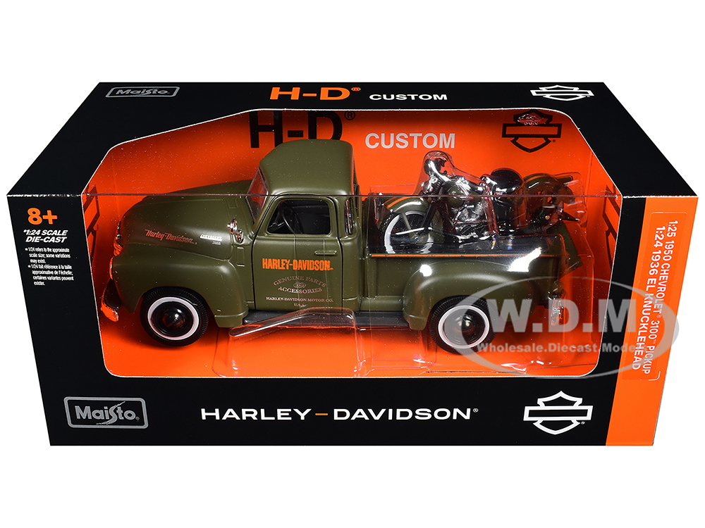 ミニカー Maisto 1950 Chevrolet 3100 Harley-Davids 1950 Chevrolet 3100 Pickup Truck 