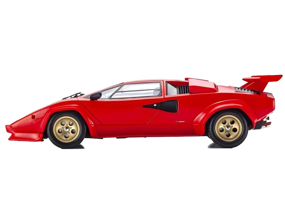 Lamborghini Countach LP 5000 Quattrovalvole Red with Gold Wheels 1