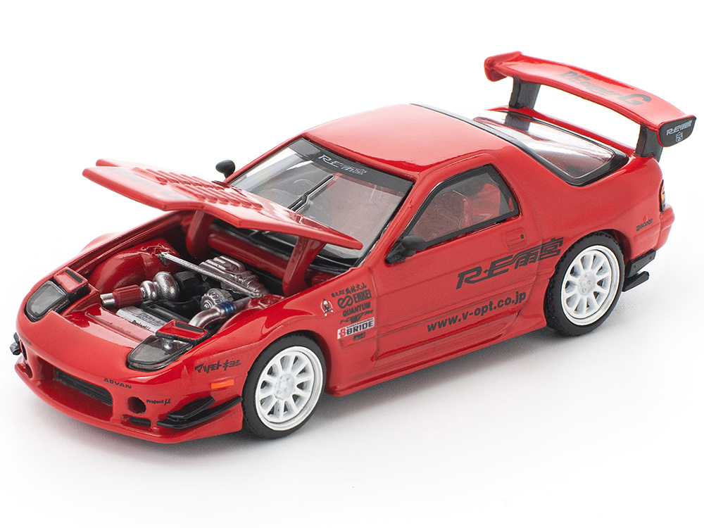 ミニカー 1/43 Mazda RX-7 (FC3S) RE Amemiya Red Mazda RX7 (FC3S) RE Amemiya RHD (Right Hand Drive) Red Metallic 1