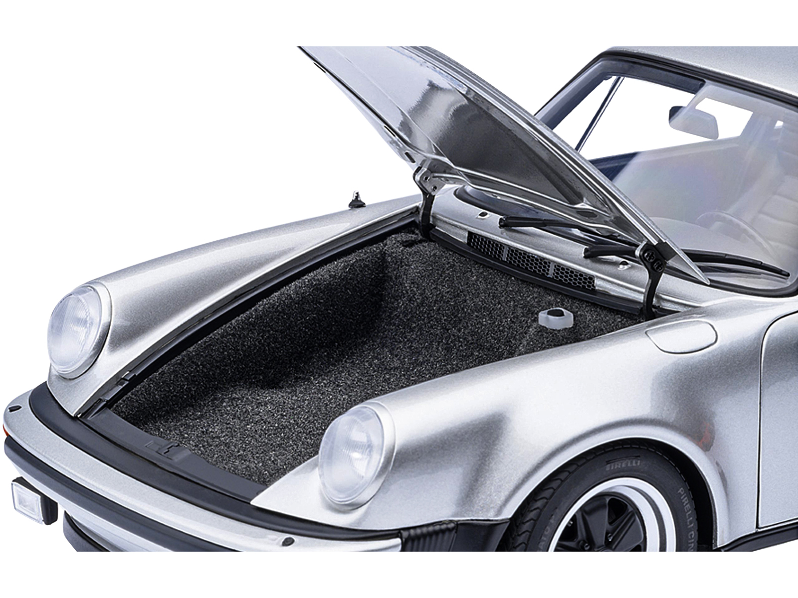 Porsche 911 (930) Turbo 3.0 Silver Metallic 1/18 Model Car by Autoart
