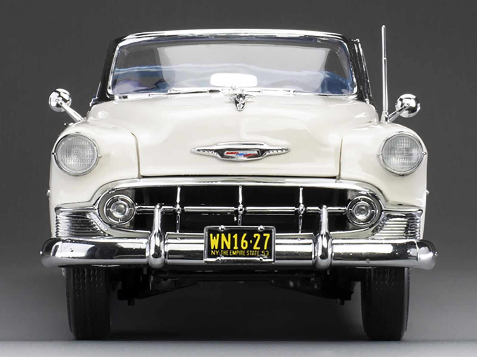 1953 Chevrolet Bel Air Open Convertible White with Blue Interior