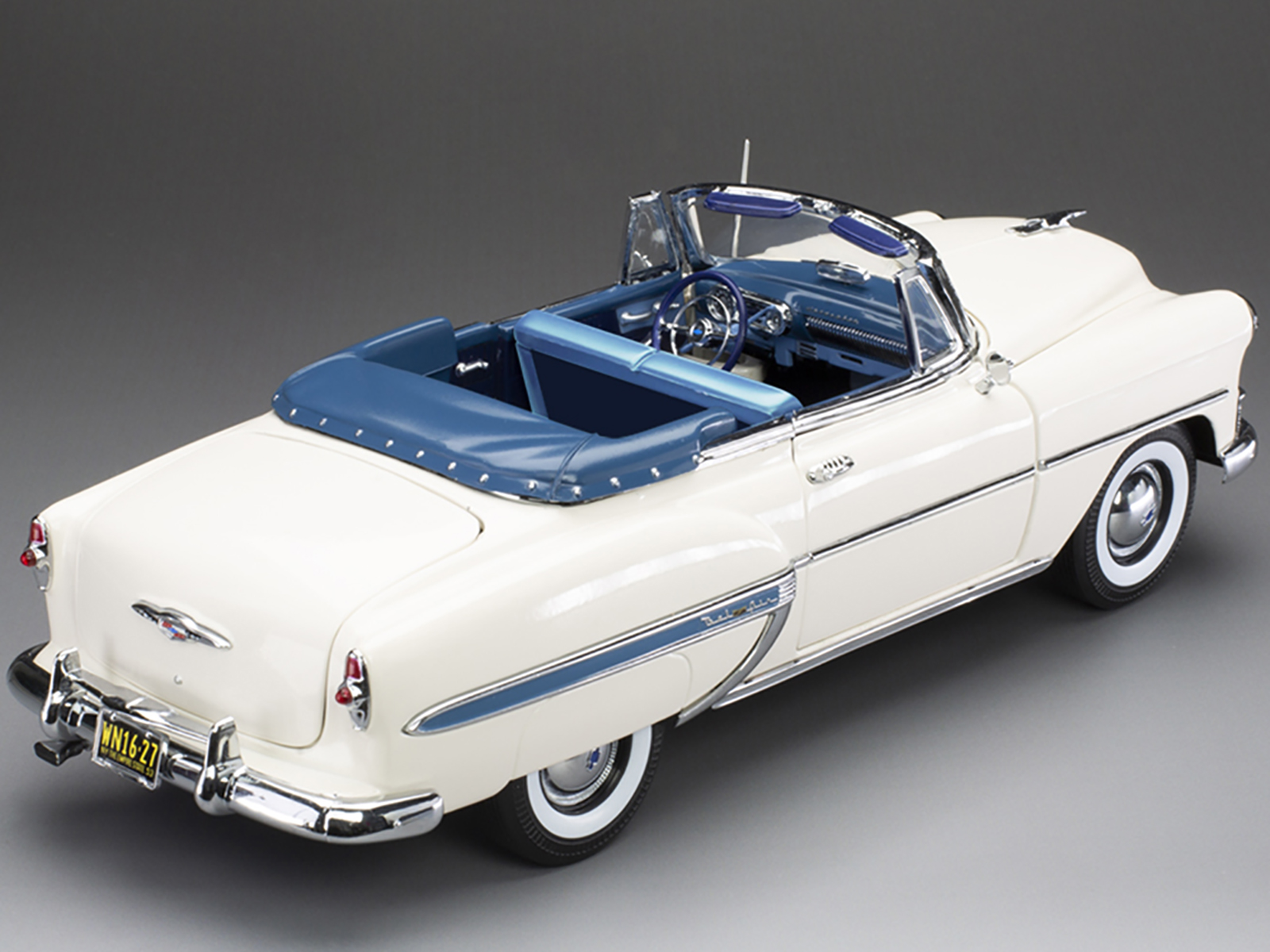 1953 Chevrolet Bel Air Open Convertible White with Blue Interior