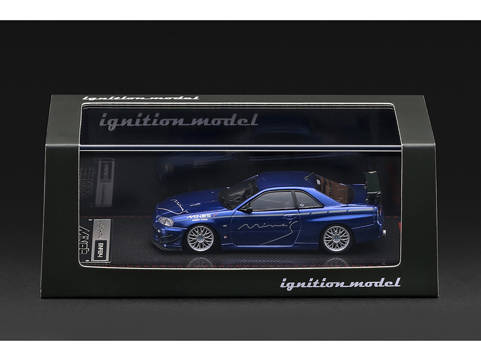 Nissan Skyline GT-R Mine's (R34) Blue Limited Edition 1/64 Diecast