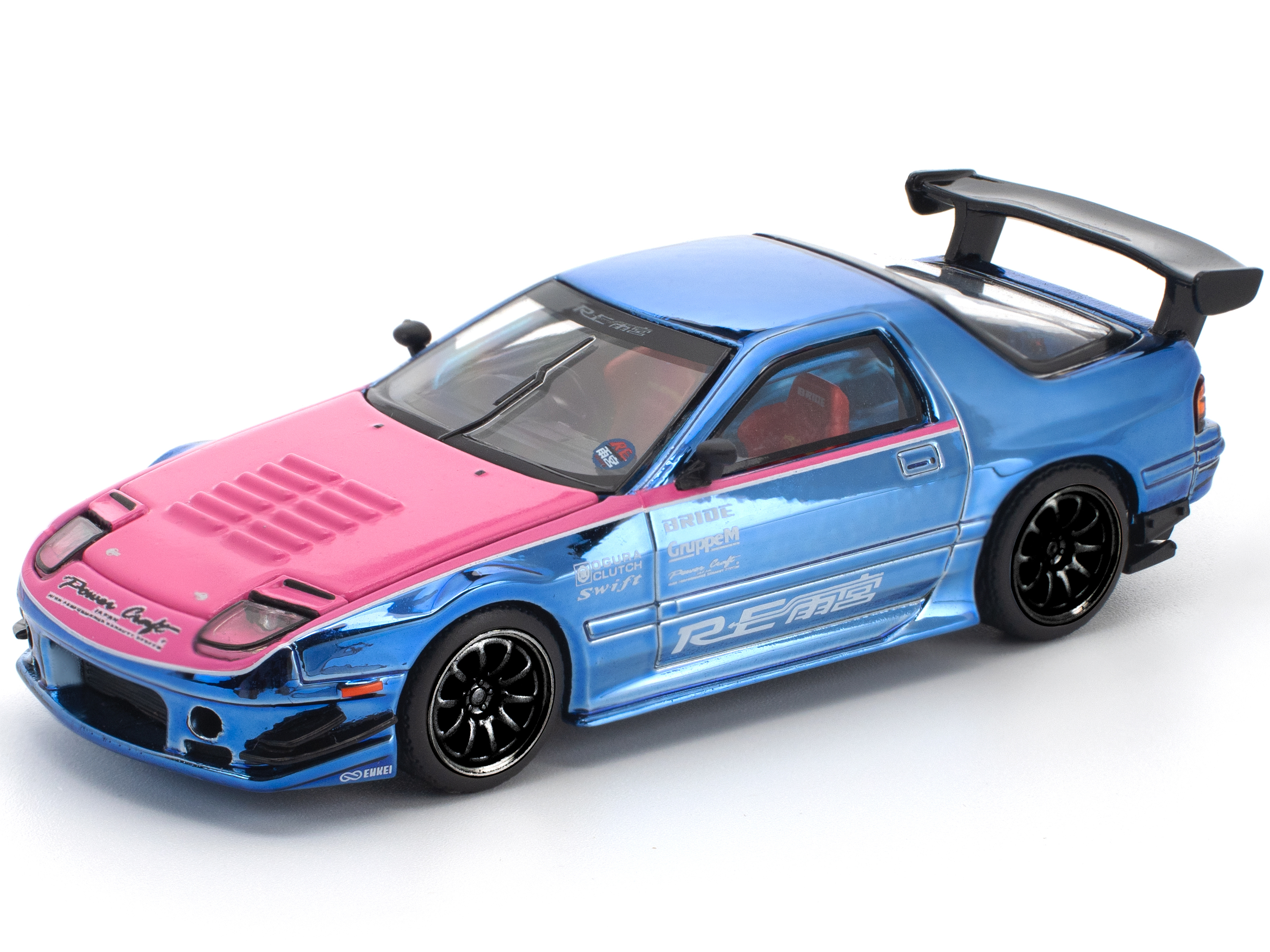 ignition model 1/18 RE雨宮 RX-7 Blue/Pink PR640592-1__82915.1789151930.