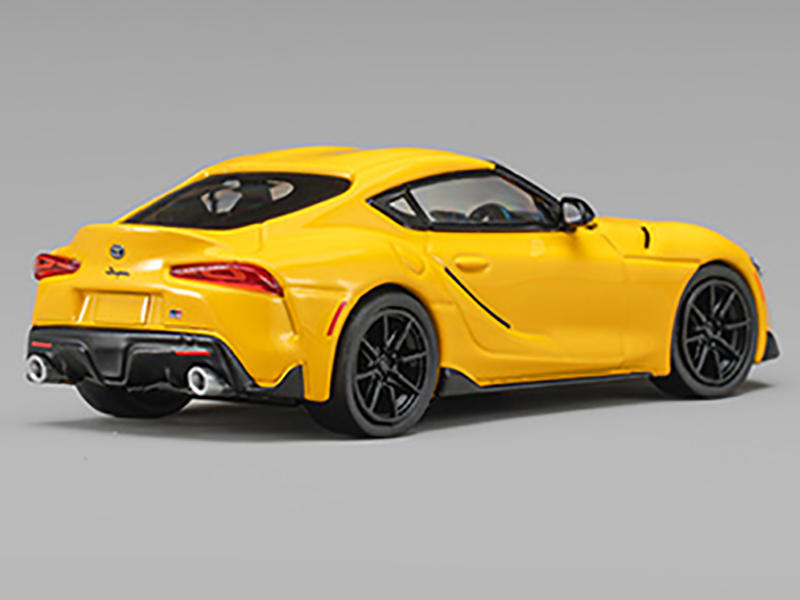 Toyota GR Supra ラジドリボディ Toyota GR Supra RHD (Right Hand Drive) Nitro Yellow 1/64 Diecast