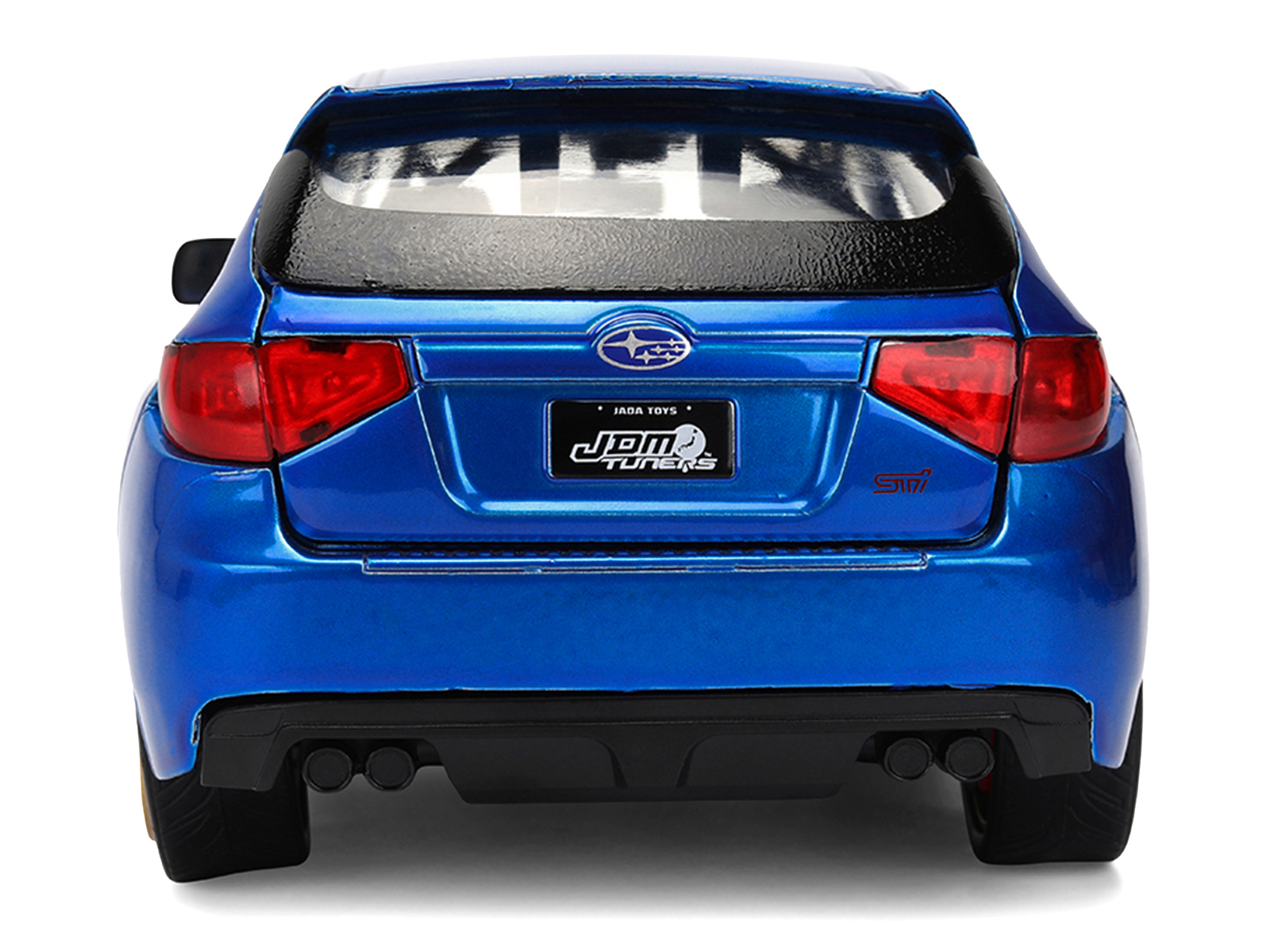 2012 Subaru Impreza WRX STI Blue Metallic with Yellow Graphics