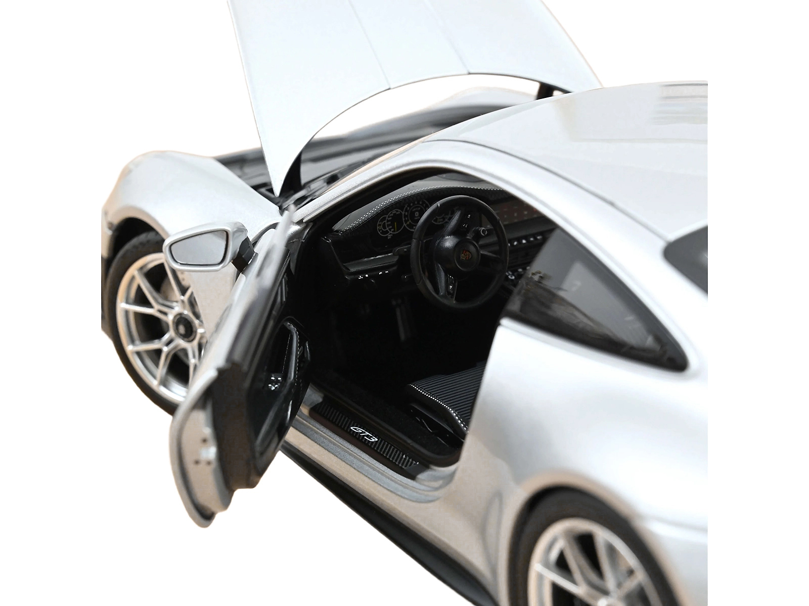 2025 Porsche 911 GT3 Touring GT Silver Metallic 1/18 Diecast Model