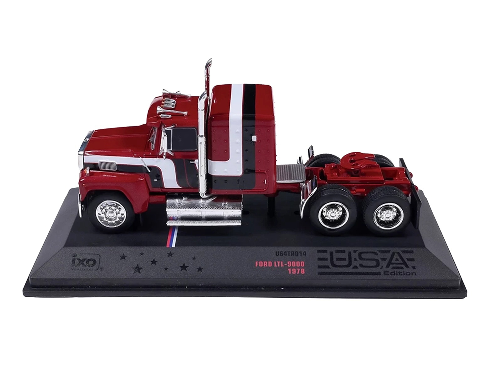 1978 Ford LTL-9000 Truck Tractor Red Metallic with Stripes 1/64