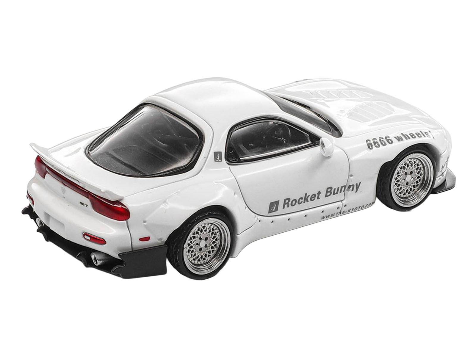 Mazda RX7 FD Rocket Bunny White 1/64 Diecast Model Car by Model Model