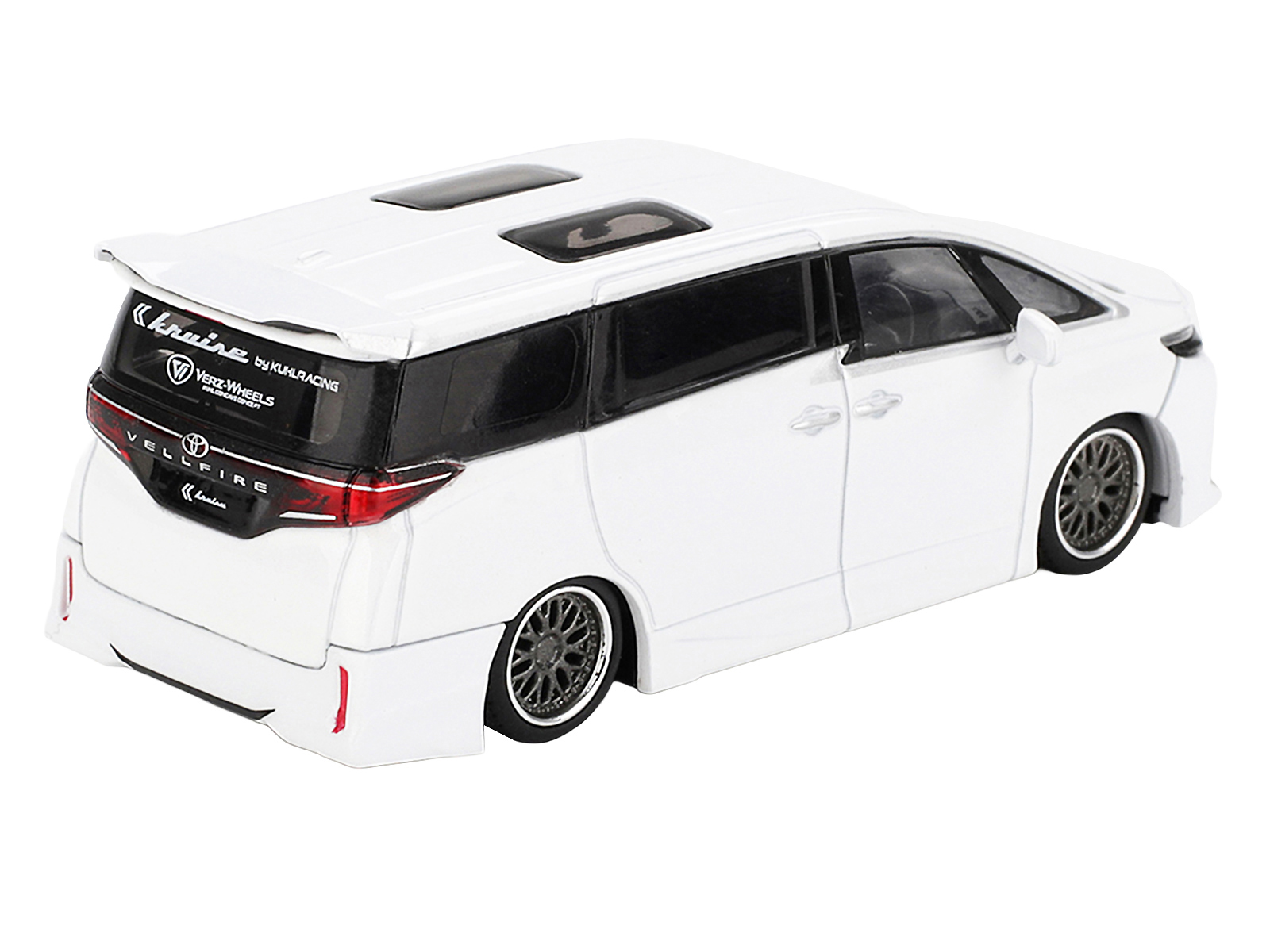 VELLFIRE ホワイト ミニカー Toyota Vellfire 40 KUHL Van White Metallic Limited Edition 1/64