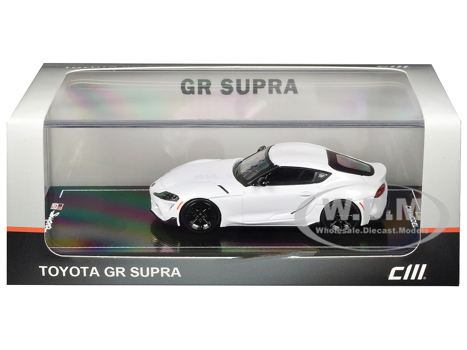 Toyota GR Supra RHD (Right Hand Drive) White Metallic 1/64 Diecast