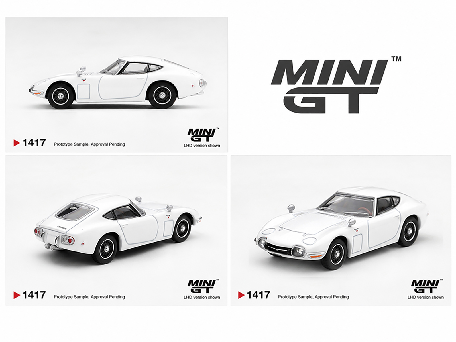 TOYOTA 2000GT ミニカー ホワイト Toyota 2000GT Pegasus White Limited Edition 1/64 Diecast Model Car