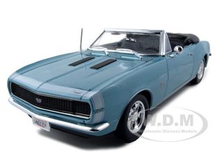 1967 Chevrolet Camaro SS 396 Convertible Turquoise 1/18 Diecast