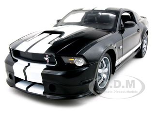 2011 Ford Shelby Mustang GT350 Black White Stripes 1/18 Diecast