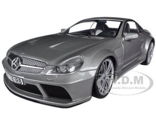 Mercedes SL65 AMG Black Series (R230) Grey 1/18 Diecast Model Car by Motormax