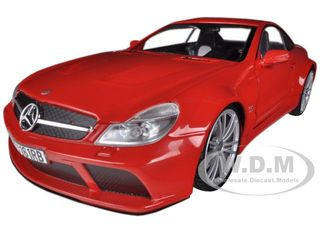 Mercedes SL65 AMG Black Series (R230) Red 1/18 Diecast Model Car by Motormax