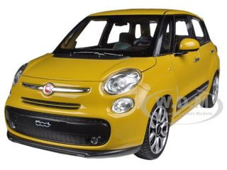 2013 Fiat 500L Yellow 1:24 model Welly