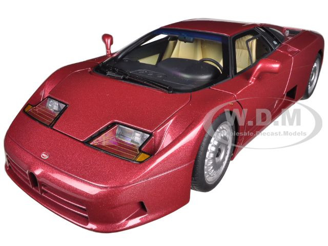 Bugatti EB110 GT Dark Red 1:18 diecast model Autoart