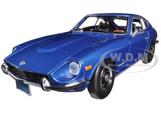 1971 Datsun 240z Blue Metallic 1/18 Diecast Model Car by Maisto