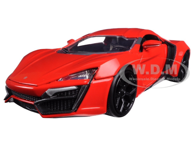 Lykan Hypersport Red "Fast & Furious 7" (2015) Movie 1/24 Diecast Model Car by Jada