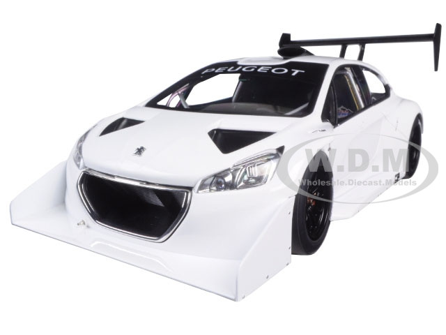 AUTOart 1:18 2013 Peugeot 208 T16 Pikes Peak Race Car Plain White Version 1/18 Model Car by Autoart