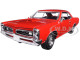 1966 Pontiac GTO Red 1/25 Diecast Model Car New Ray 71853 A