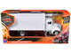 Peterbilt Utility 335 Box Truck White 1/43 Diecast Model New Ray 15803D