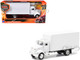Peterbilt Utility 335 Box Truck White 1/43 Diecast Model New Ray 15803D