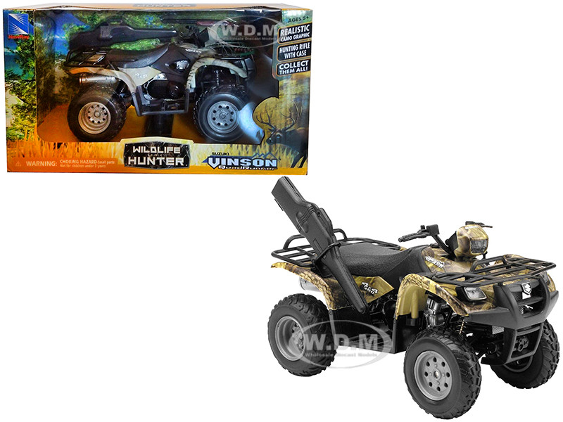Suzuki Vinson 4x4 500 Quad Runner Green ATV Motorcycle 1/12