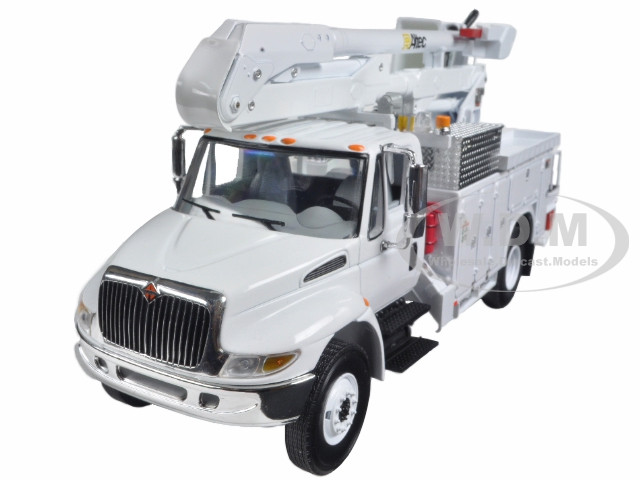 International DuraStar Utility Bucket Truck "Altec" White 1/34 Diecast Model by First Gear