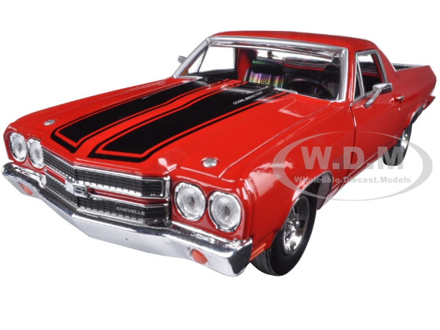 1970 Chevrolet El Camino SS 396 Red 1/24 Diecast Model Car