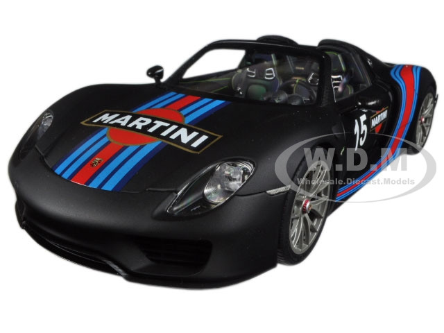 Porsche 918 Spyder Weissach Package Black/ Martini Livery #15 1/18