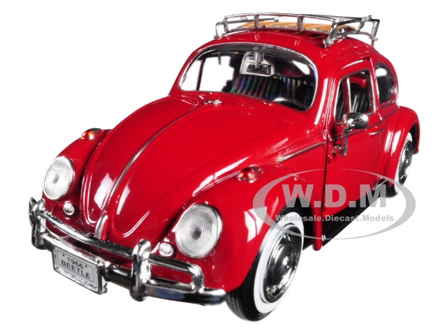 1966 Volkswagen Classic Beetle Red 1:24 model Motormax