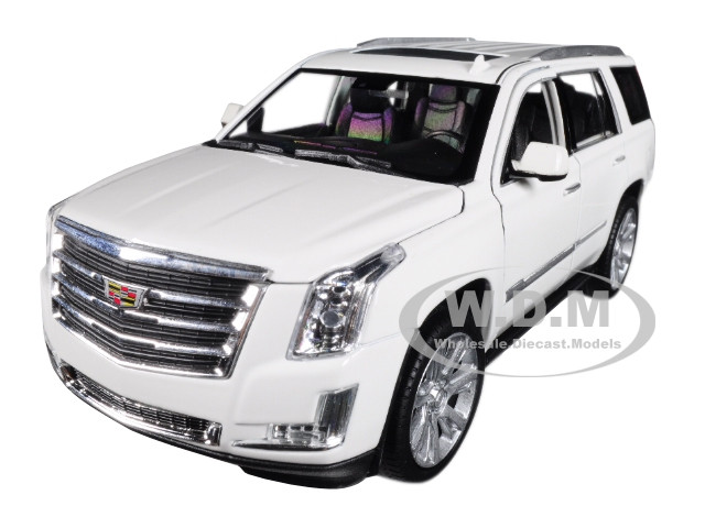 2017 Cadillac Escalade Sunroof -1/27 White 1:24 model Welly