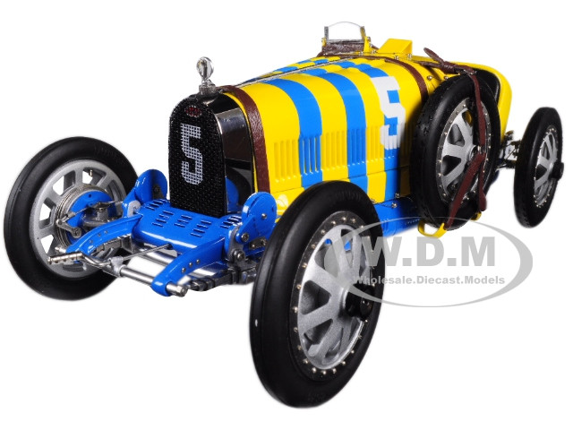 Bugatti T35 #5 National Colour Project Grand Prix Sweden Limited Edition to 500 pieces Worldwide 1/18 Diecast Model Car by CMC