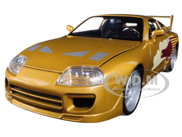 Jada 1:24 Slap Jack's Toyota Supra Gold "Fast & Furious" Movie 1/24 Diecast Model Car by Jada