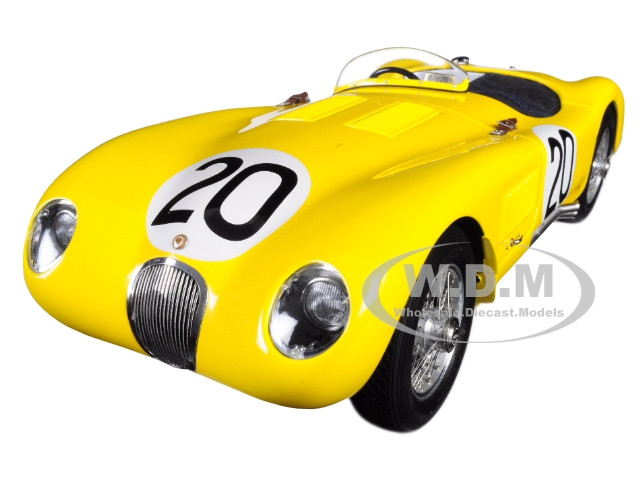 Jaguar C-Type #20 Roger Laurent, Charles de Tornaco 24 Hours of Le Mans France (1953) "Jaguar Racing Team" Limited Edition to 1,000 pieces Worldwide 1