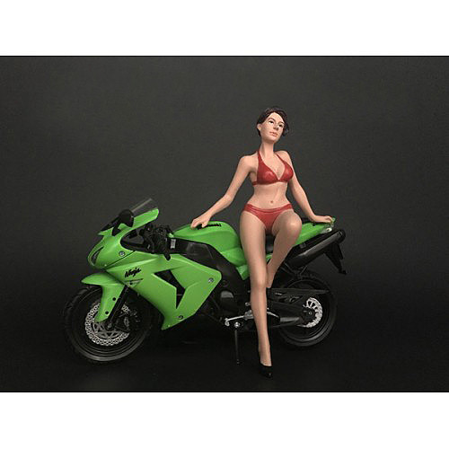 Hot Bike Model Elizabeth Figurine for 1/12 Scale Motorcycle Models by American Diorama