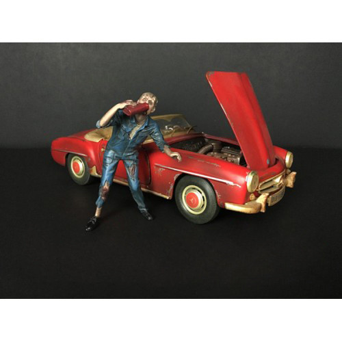 American Diorama 1:24 Zombie Mechanic Figurine III for 1/24 Scale Models by American Diorama
