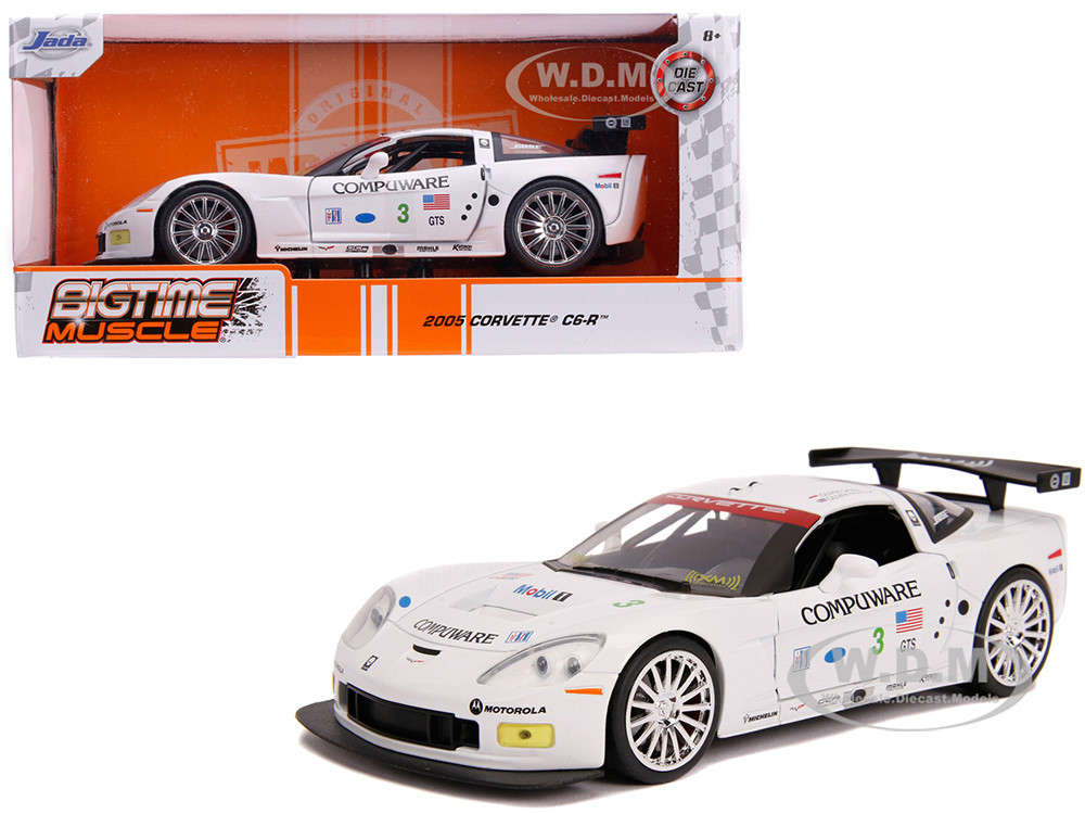 2005 Chevrolet Corvette C6-R #3 Olivier Beretta - Oliver Gavin Compuware White …
