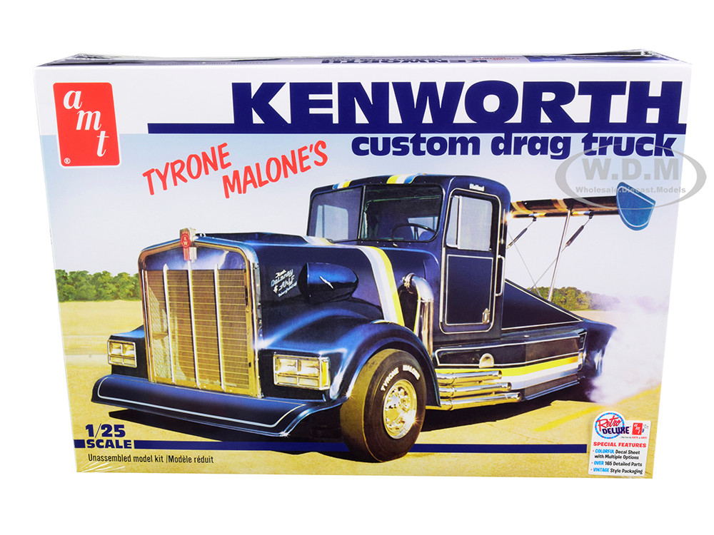 Skill 3 Model Kit Tyrone Malone's Kenworth Custom Drag Truck 1/25 Scale Model by AMT