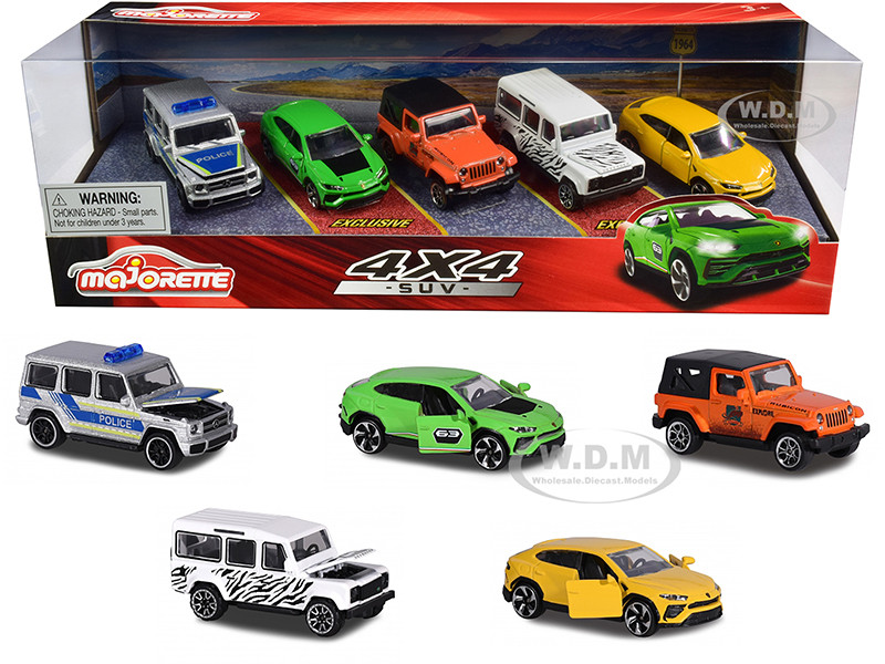 Majorette 1:64 4x4 SUV Giftpack 5 piece Set 1/64 Diecast Model Cars by Majorette