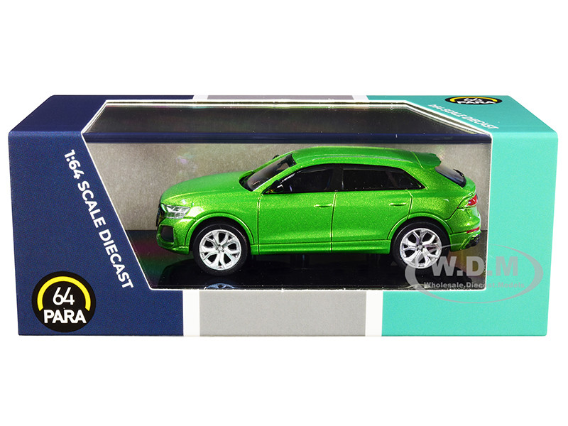 Audi RS Q8 Java Green Metallic 1/64 Diecast Model Car Paragon