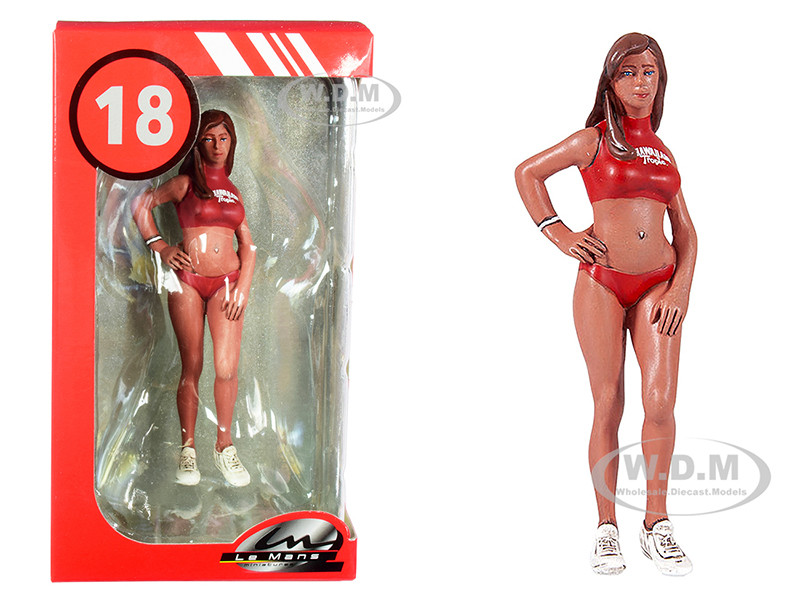 2000's Julia "Miss Hawaiian Tropic" Figurine for 1/18 Scale Models by Le Mans Miniatures