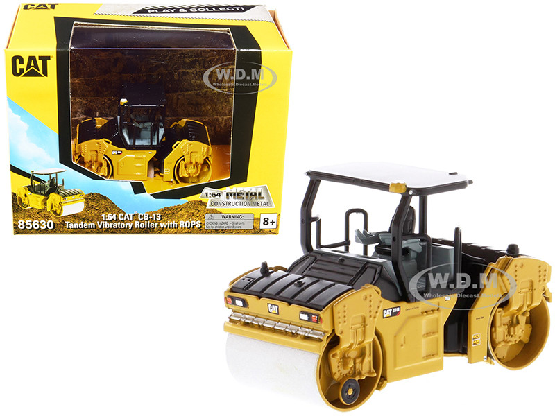 Diecast Masters 1:64 CAT Caterpillar CB-13 Tandem Vibratory Roller with ROPS "Play & Collect!" Series 1/64 Diecast Model by Diecast Masters